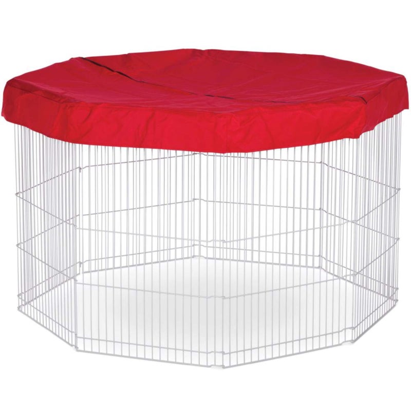 Prevue Pet Products SPV40097 Mat/Cover for 8-Panel Play Pen, Red - Image 4